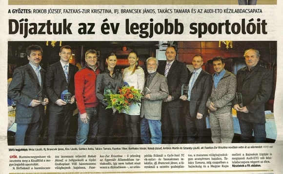 Főinstruktorunk a legjobb férfi sportoló mellett