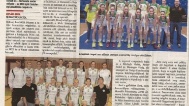 A győri kosaras lányok sporttörténelmet írtak 